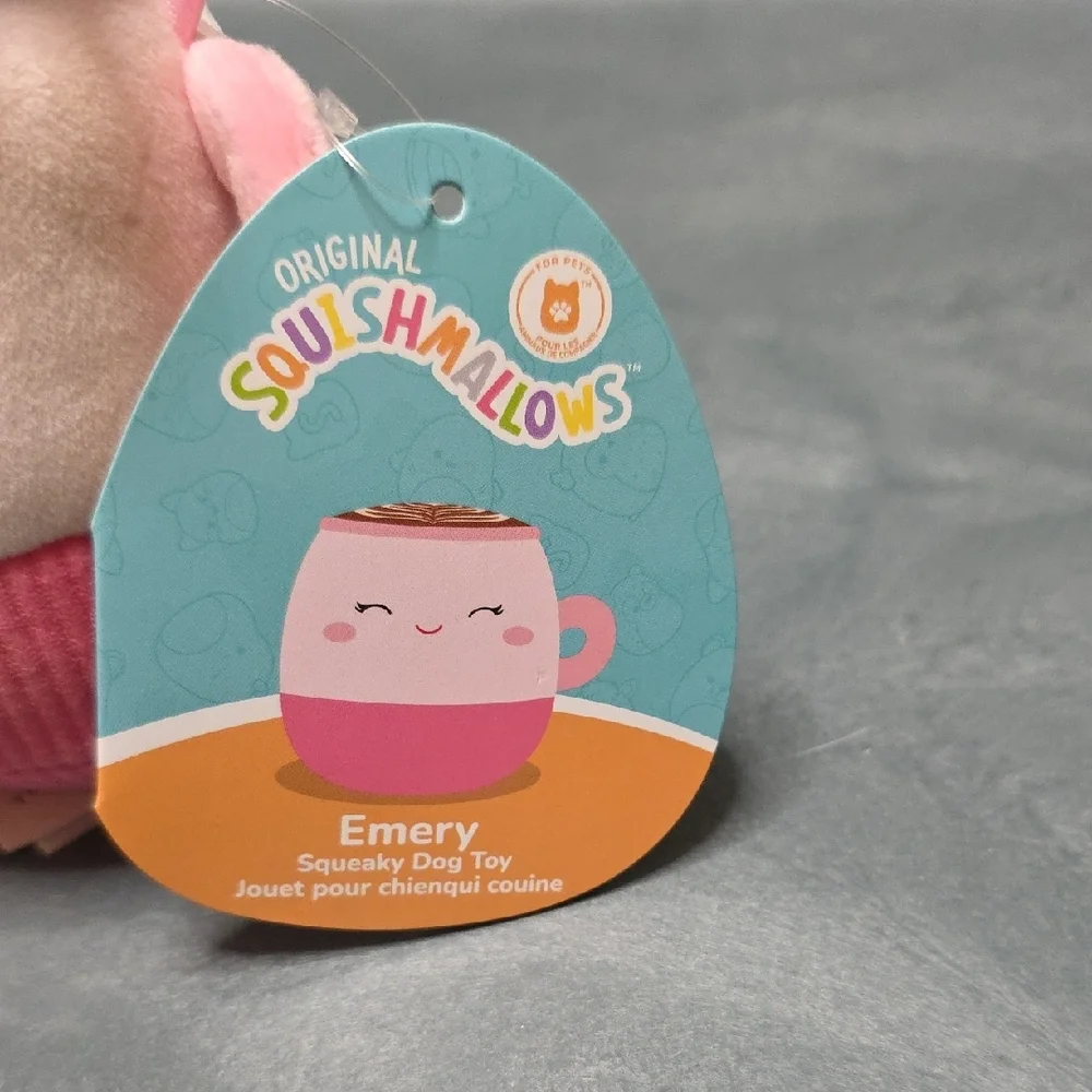 Squishmallows Pink and Tan Mug Plush